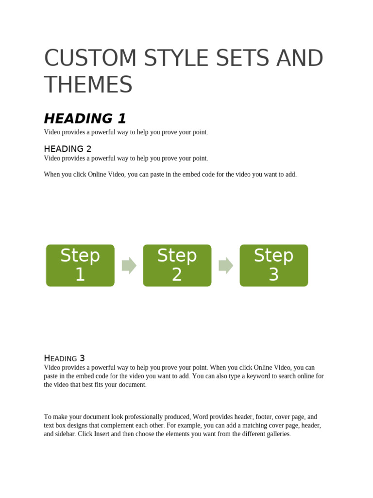 Customizing Word Document Styles | PDF | Computing