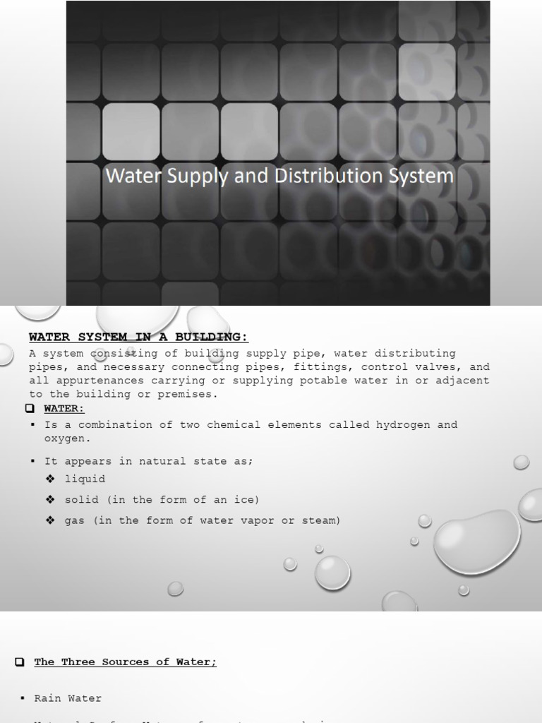 Module 04 Water System in A Building | PDF | Pump | Valve