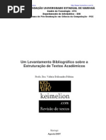 Um Levantamento Bibliográfico sobre a Estruturação de Textos Acadêmicos