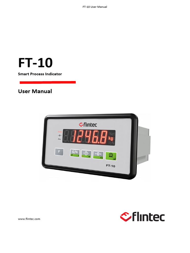 FT-10 Smart Process Indicator Manual | PDF | Network Topology | Power ...