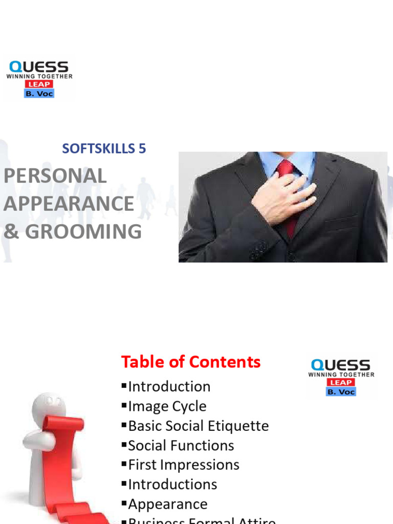 Personal Appearance and Grooming Guide | PDF | Social Psychology ...
