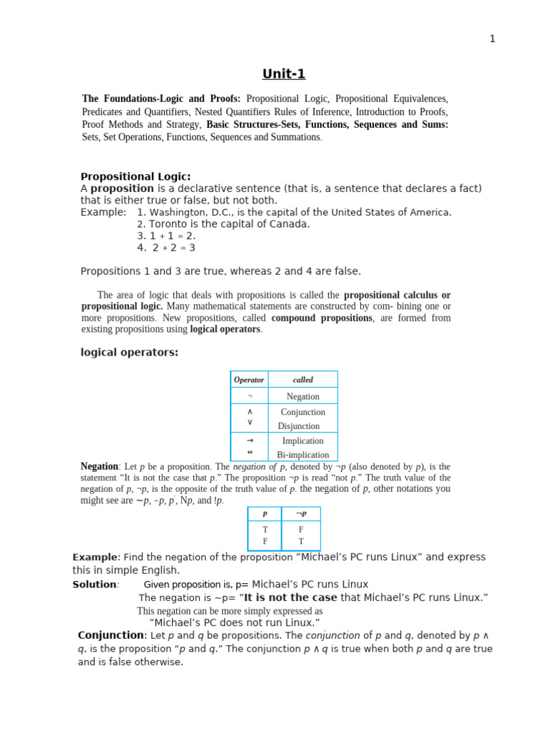DMS Unit-1 | PDF | Boolean Algebra | Teaching Mathematics
