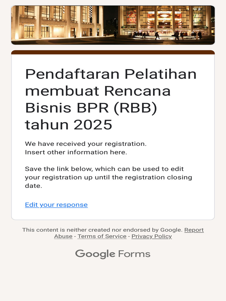 Pendaftaran Pelatihan Membuat Rencana Bisnis BPR (RBB) Tahun 2025 | PDF