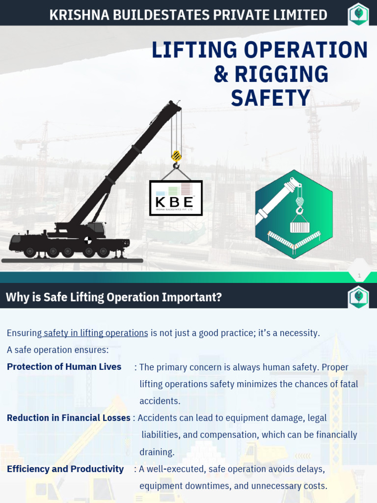 Lifting ops | PDF | Crane (Machine) | Safety