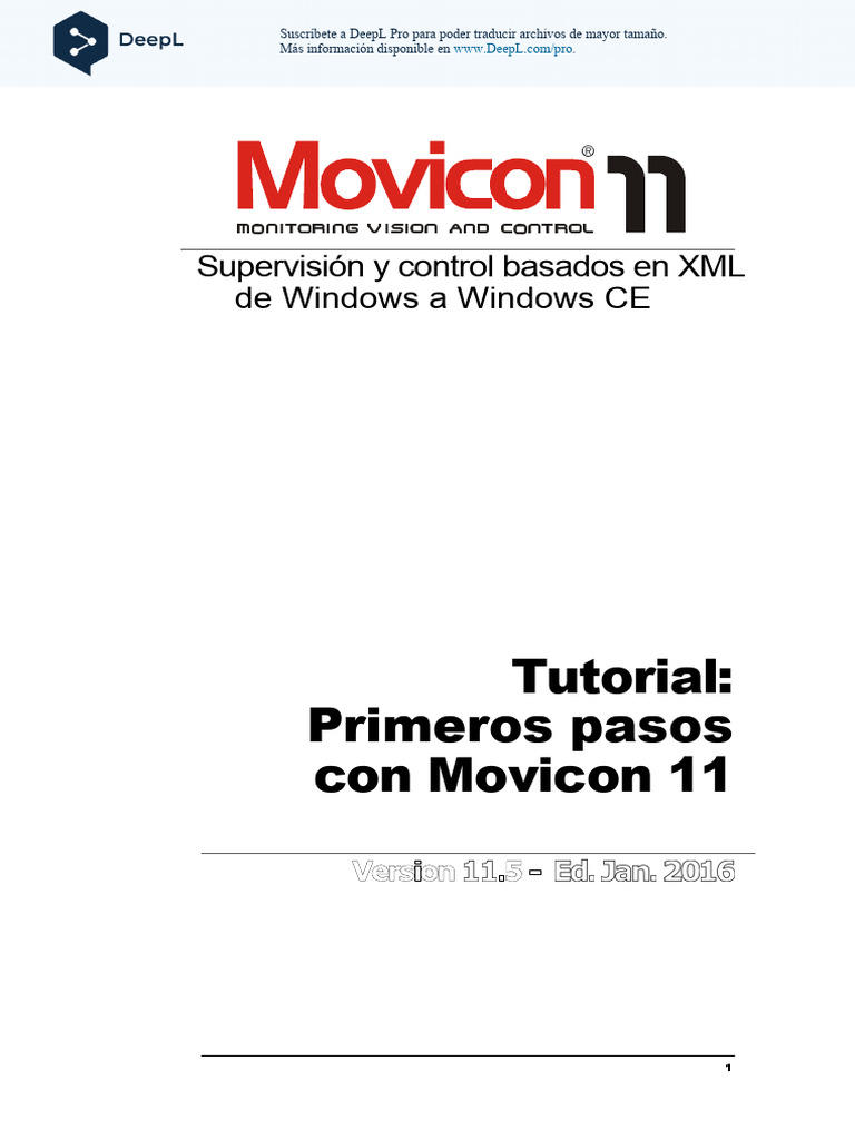 Tutorial Movicon: Primeros Pasos y Proyectos | PDF | Ventana ...