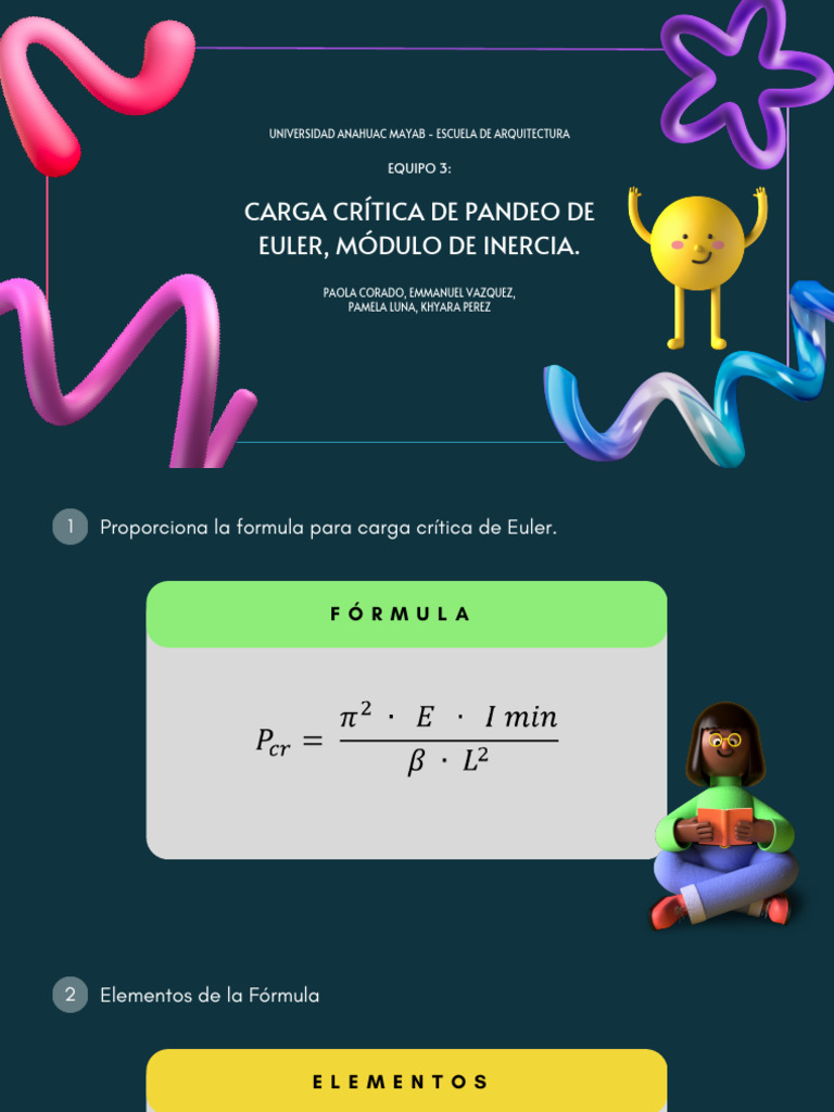 Carga Crítica de Euler y Módulo de Inercia | PDF | Pandeo | Elasticidad ...