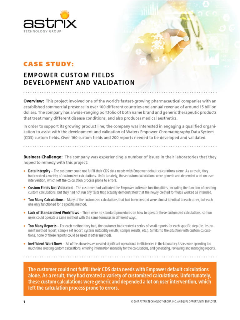 Empower Custom Fields Optimization Case Study | PDF | Sampling (Statistics)