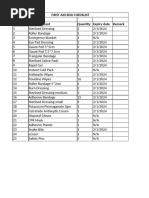 First Aid Kit Inspection Checklist Guide | PDF