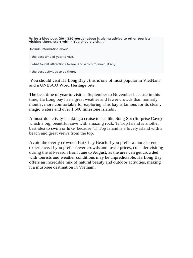 Write A Blog Post | PDF