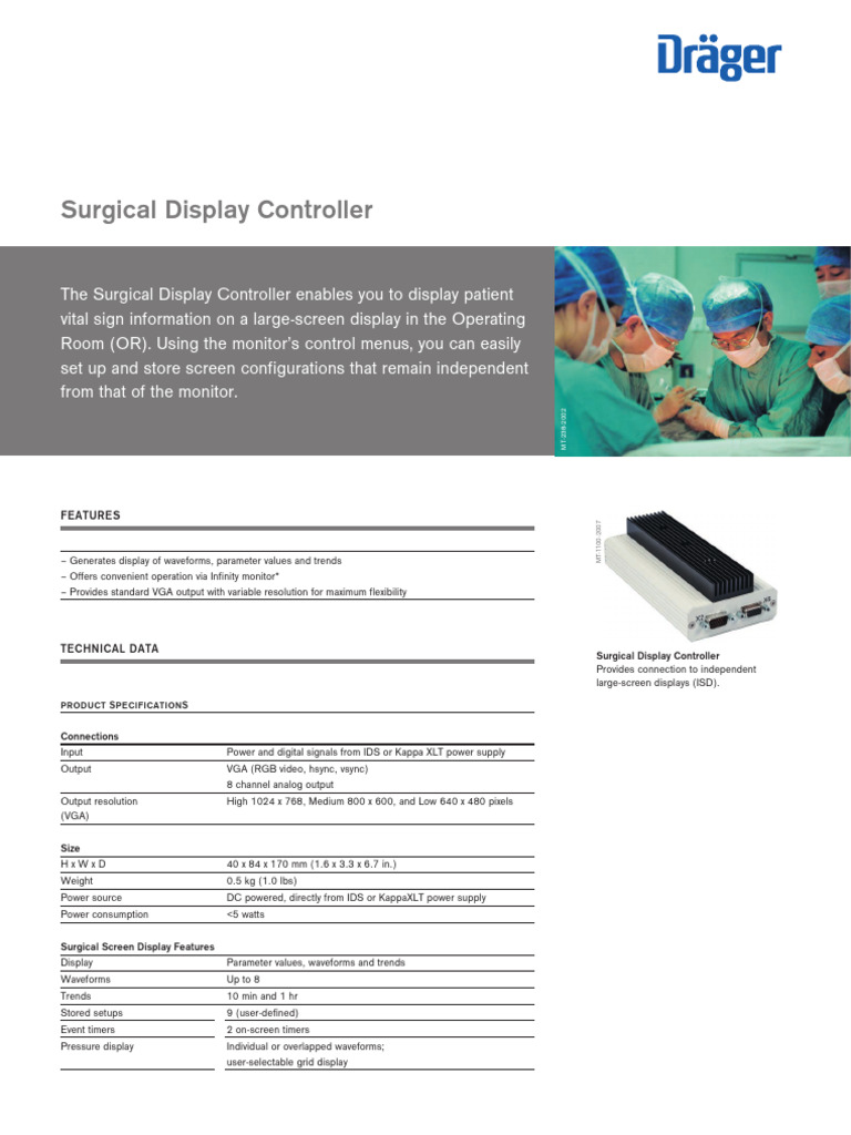 Surgical Display Controller Overview | PDF | Display Resolution ...