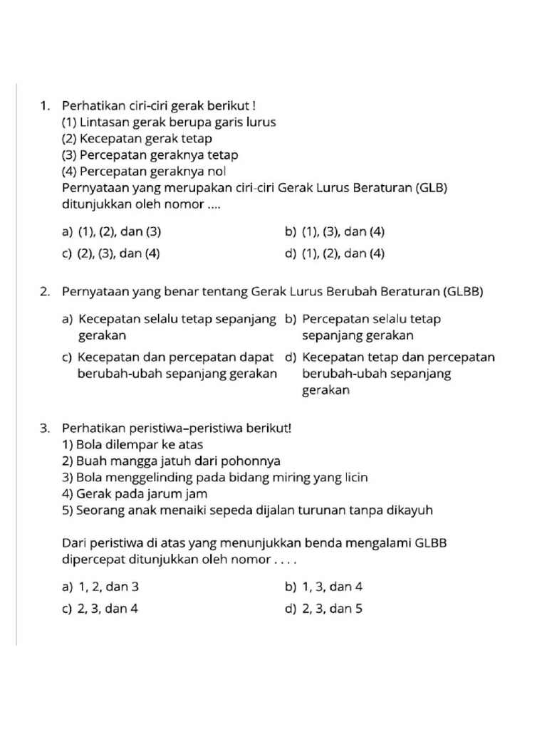 Literasi GLB Dan GLBB | PDF
