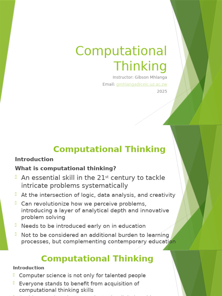 Understanding Computational Thinking | PDF | Bit | Thought