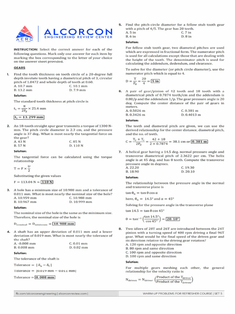 Set 5 R7 Solution 1 | PDF