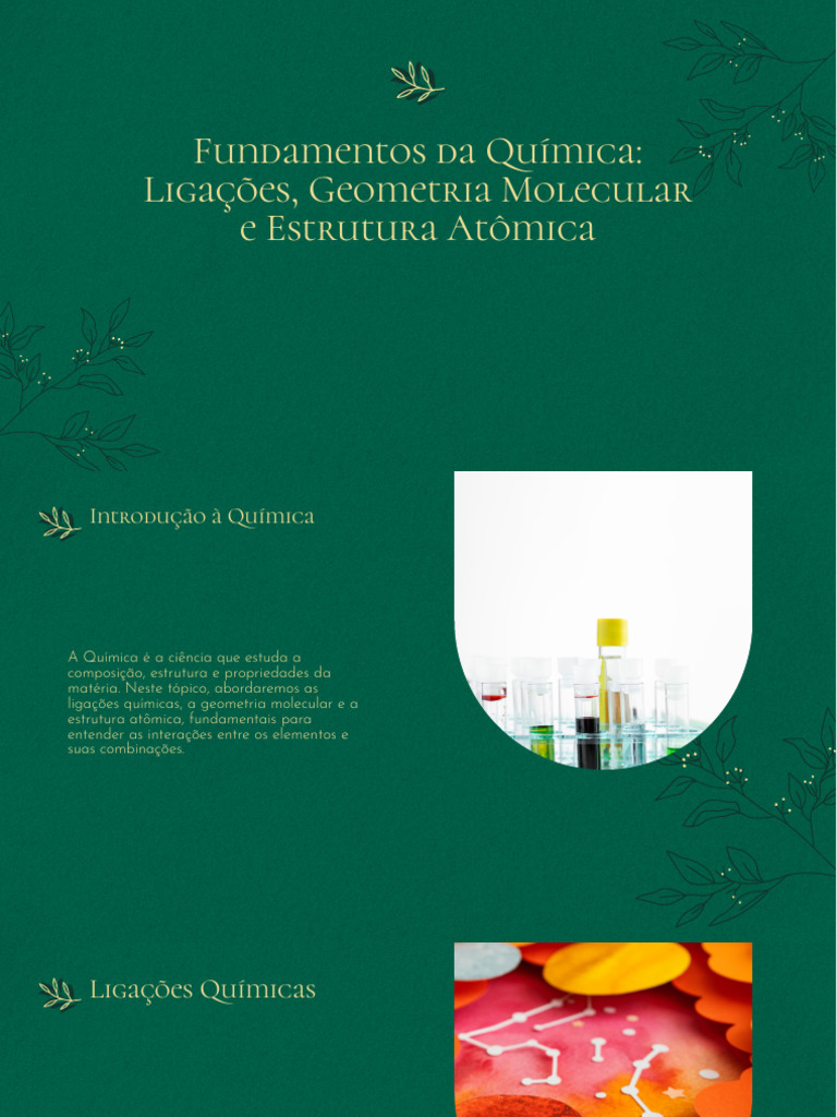 Fundamentos da Química: Ligações e Estrutura | PDF image.