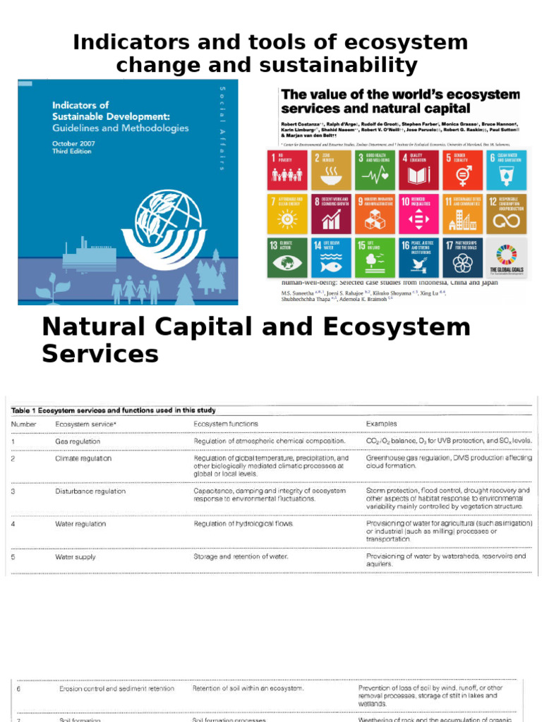 Ecosystem Change and Bioindicators | PDF | Ecology | Disturbance (Ecology)