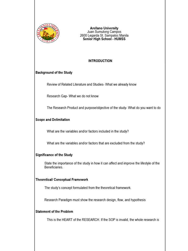 Research Methodology Guide for HUMSS | PDF | Hypothesis | Survey ...