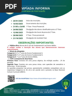 Premiação e Cronograma da OLISP 2025 | PDF | Aprendizado