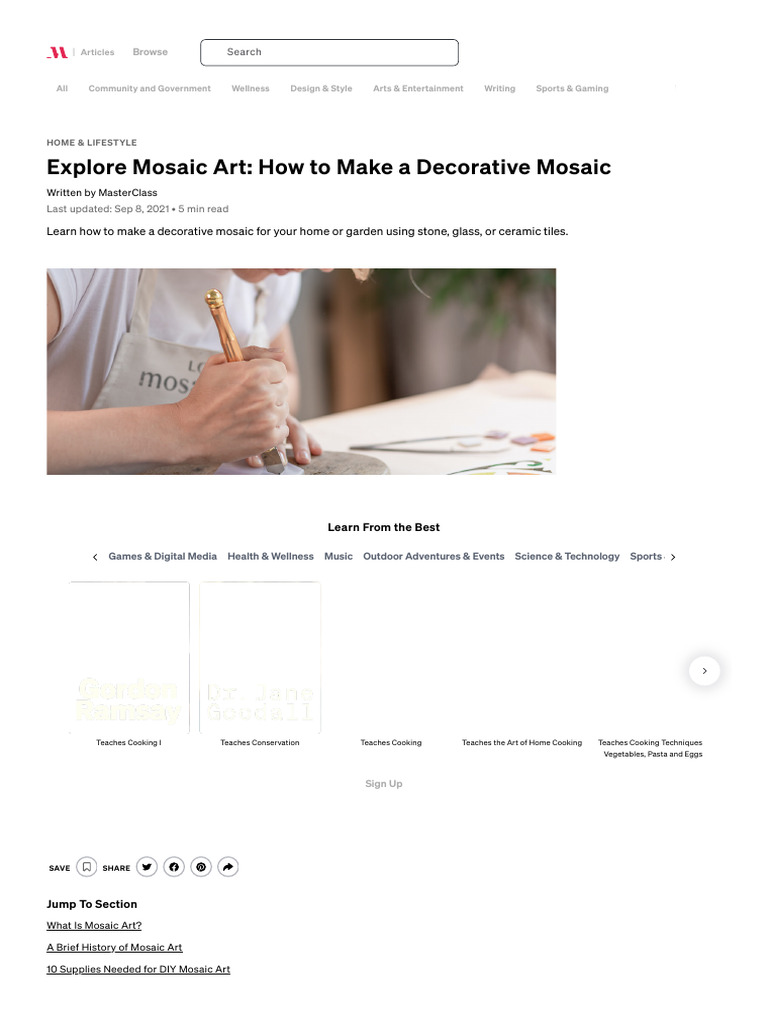 Explore Mosaic Art - How To Make A Decorative Mosaic - 2025 - Mas | PDF ...