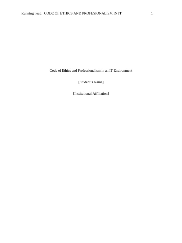 Ethics and Professionalism in IT | PDF | Copyright Infringement | Privacy