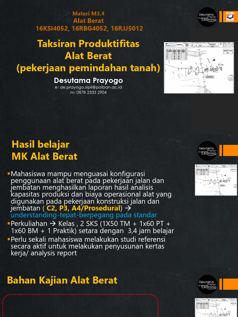 fM4_ABJJ-Produksi Alat Berat Pekerjaan Tanah | PDF