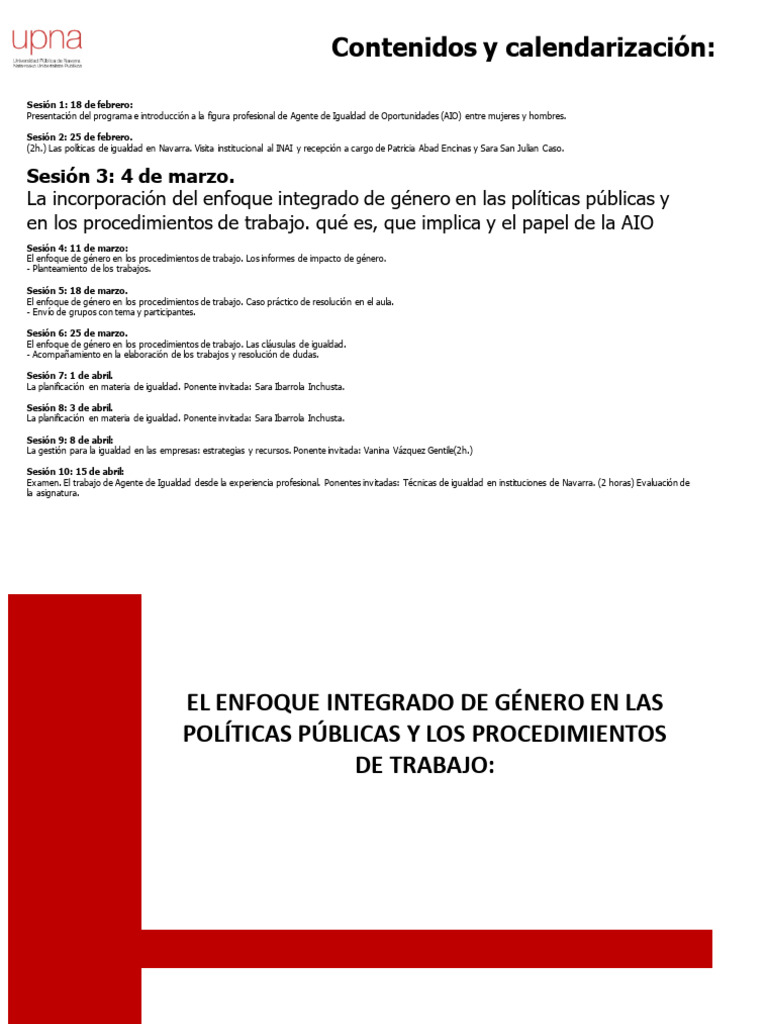 Formación en Igualdad de Género Navarra | PDF | Estudios de género