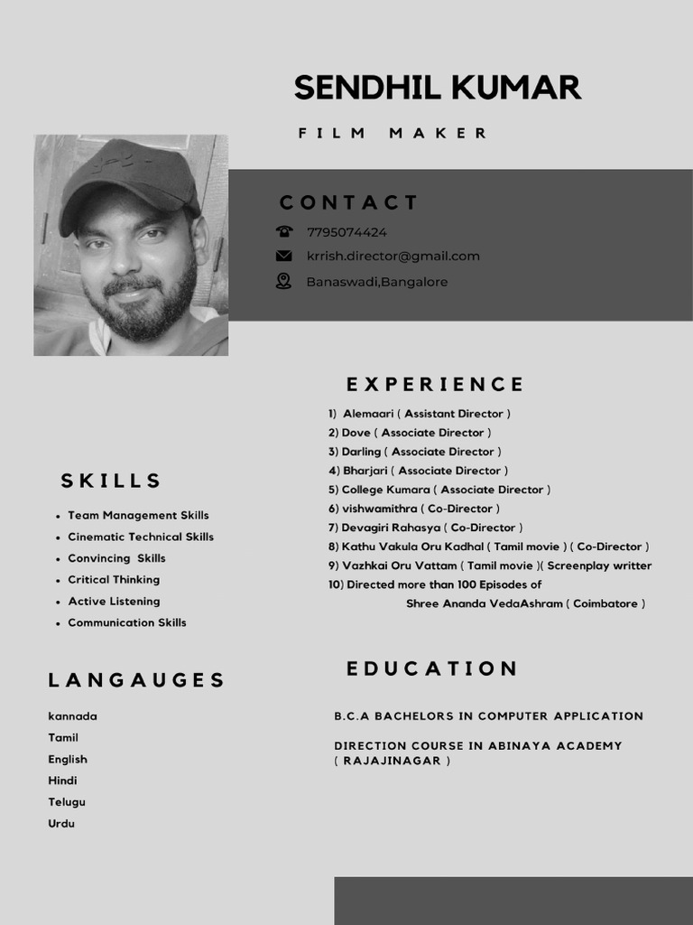 sendhil kumar cv | PDF