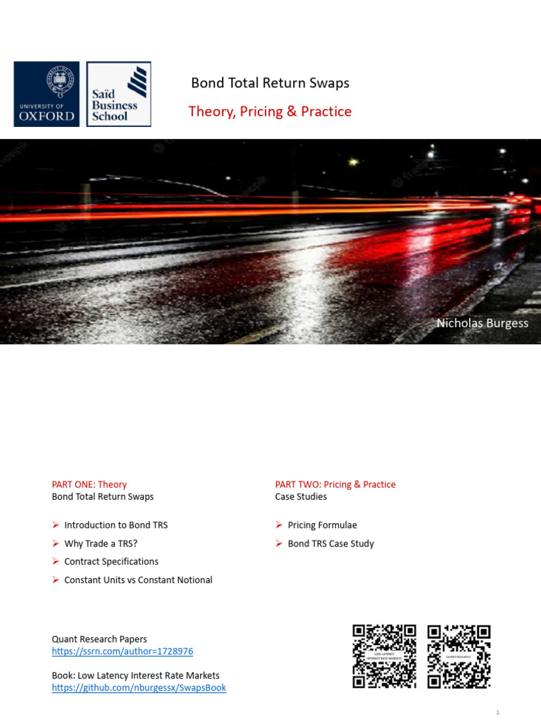Understanding Bond Total Return Swaps | PDF | Bonds (Finance) | Swap ...