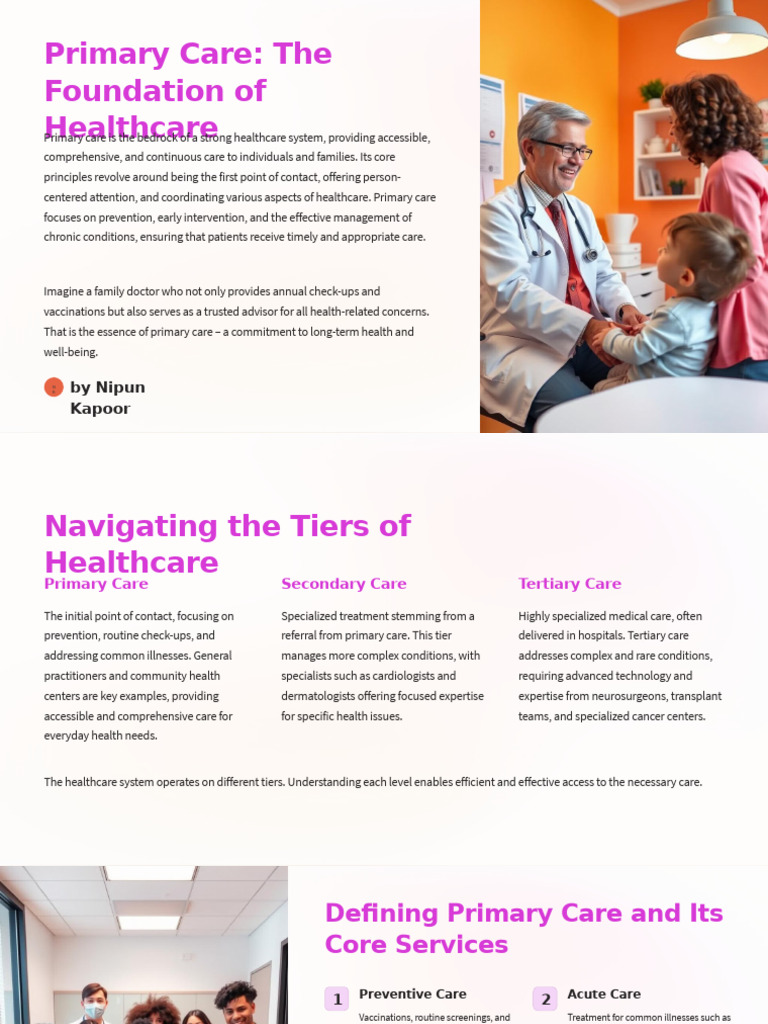 Importance of Primary Care in Healthcare | PDF | Health Care | Primary Care