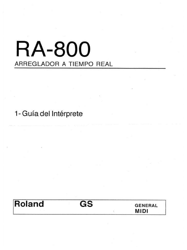 Ra 800 | PDF