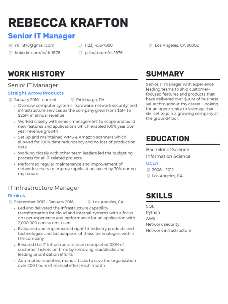 Management Resume Template Standout A | PDF | Cloud Computing ...