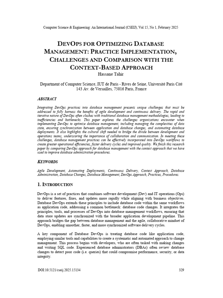 DevOps for Database Management Challenges | PDF | Databases | Computer ...