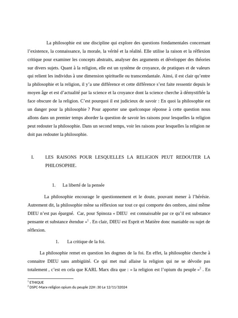 Foi et raison : une cohabitation possible | PDF | Raison | Dieu