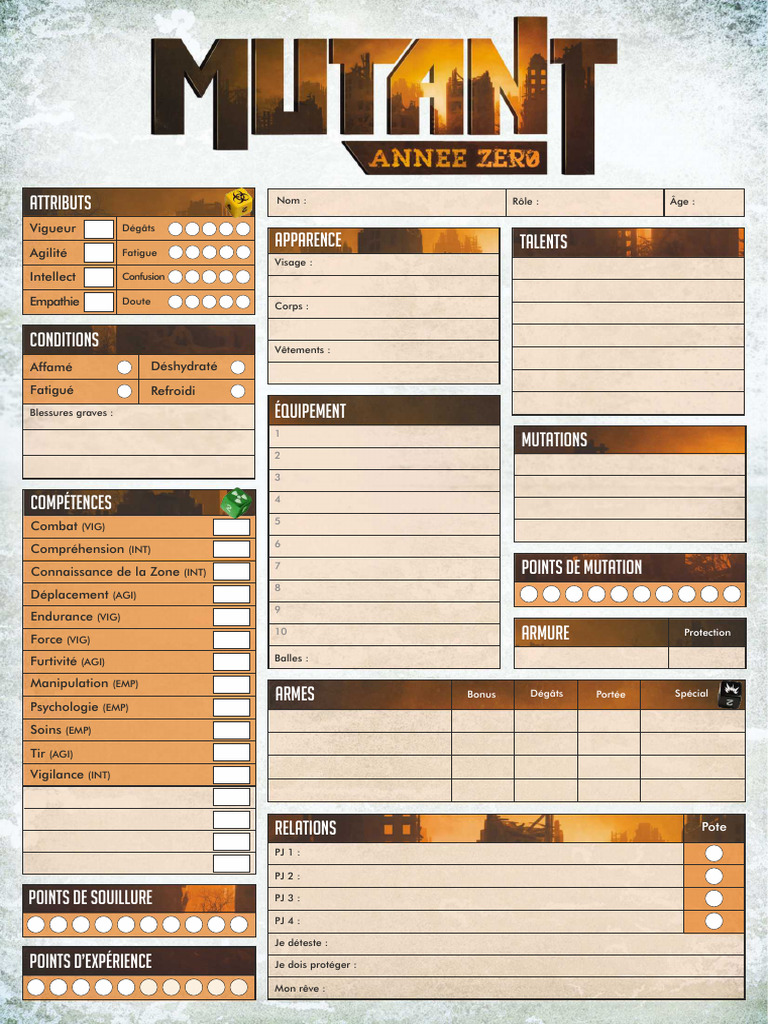 Guide des Compétences et Attributs RPG | PDF