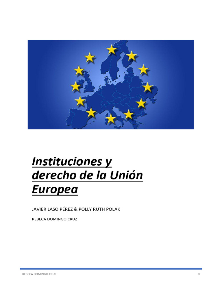 Instituciones y Derecho de la UE | PDF | tratado de Maastricht | Estado ...