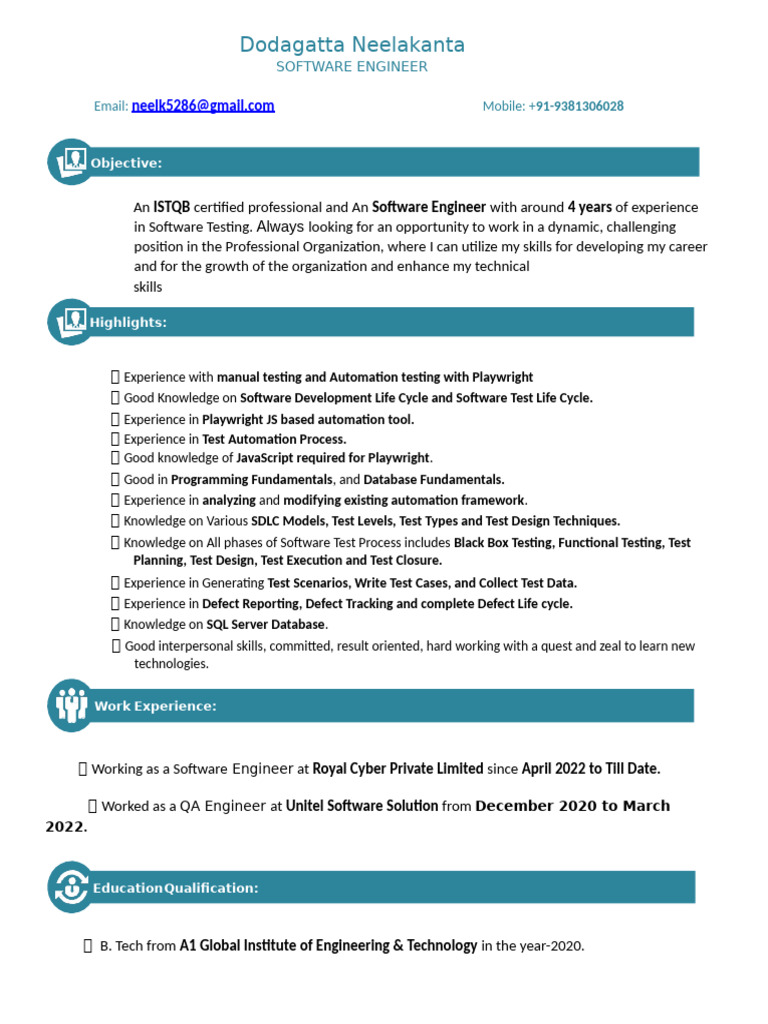 Software Engineer with Testing Expertise | PDF | Java Script | Databases