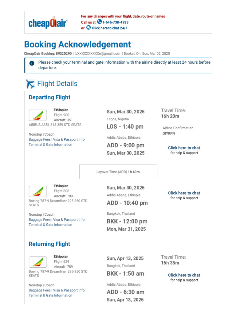 Flight Confirmationemail - Print - Guid | PDF | Aircraft | Transport
