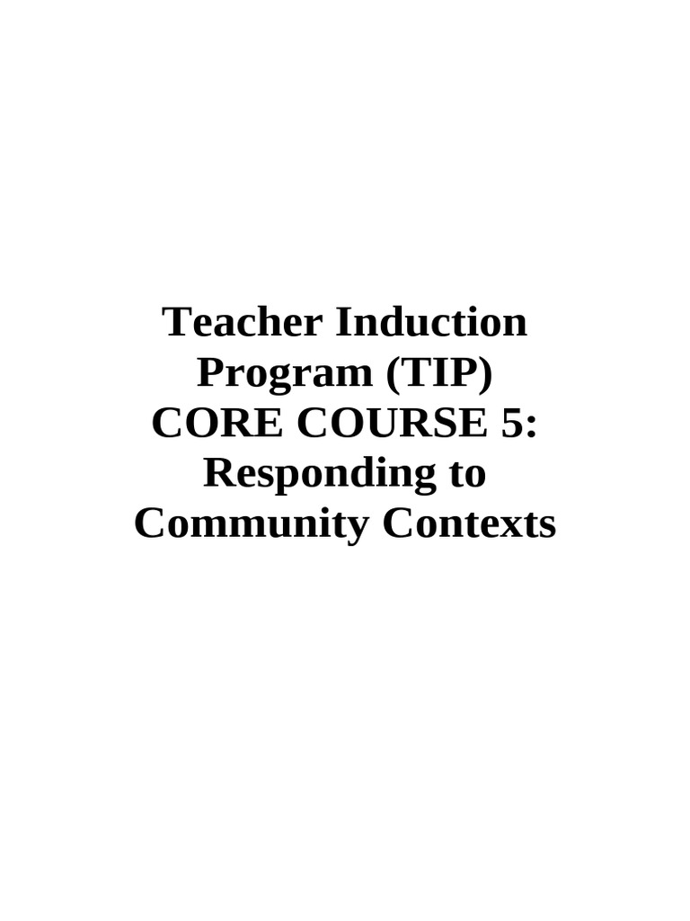 Course 5 | PDF | Teachers | Learning