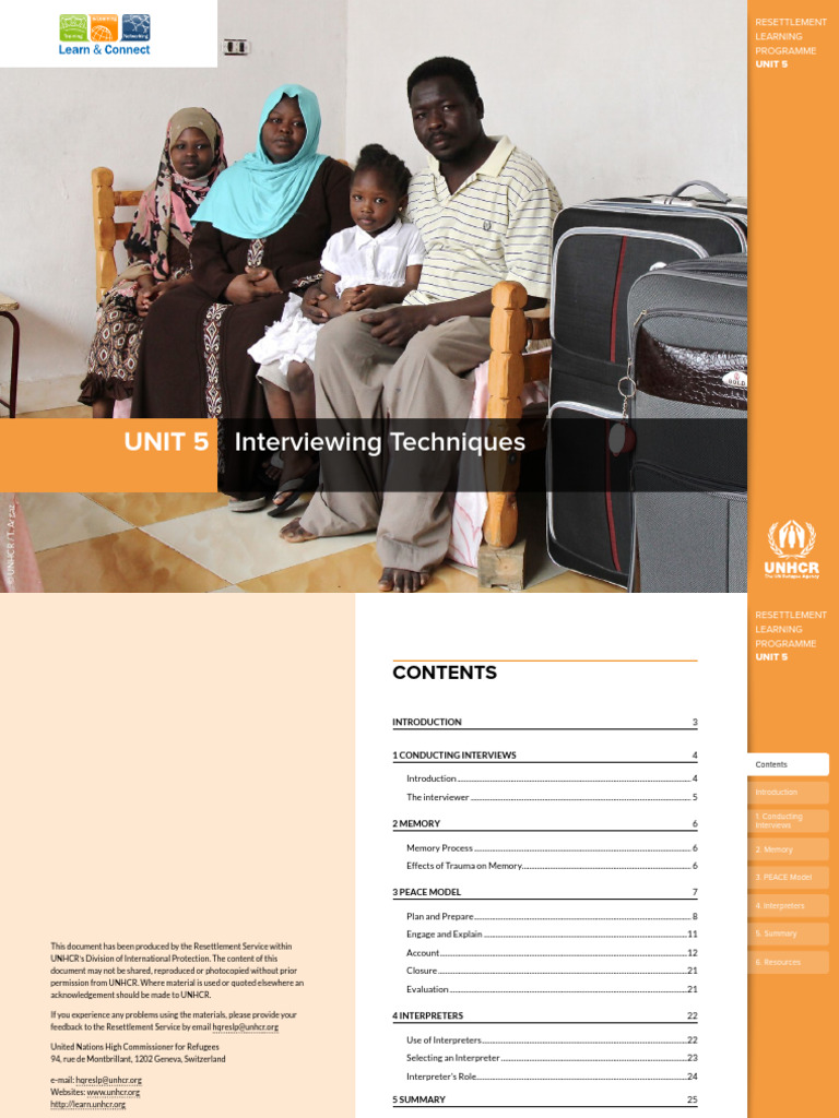 UNHCR-RST-LP-2025 - Unit 5 | PDF | Refugee | Memory