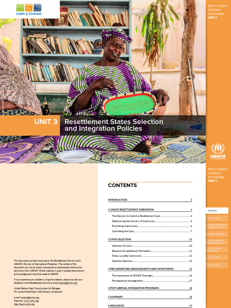 UNHCR Resettlement Submission Guide | PDF | Refugee | United Nations ...