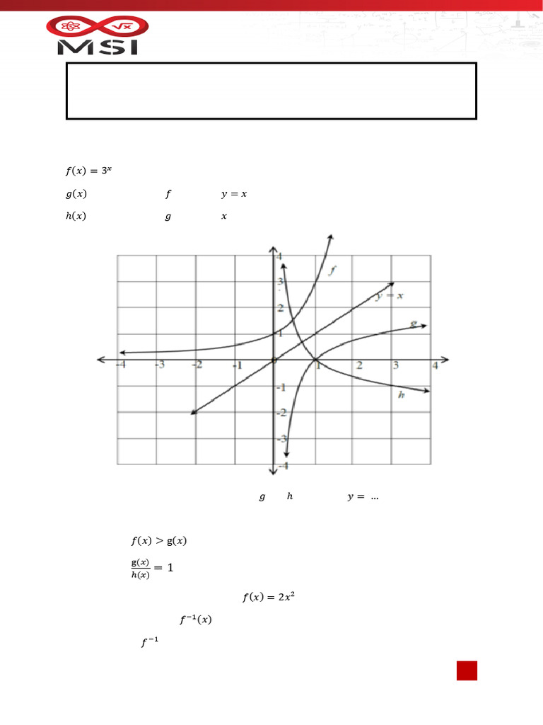 Grade 12 Functions Exam Questions | PDF
