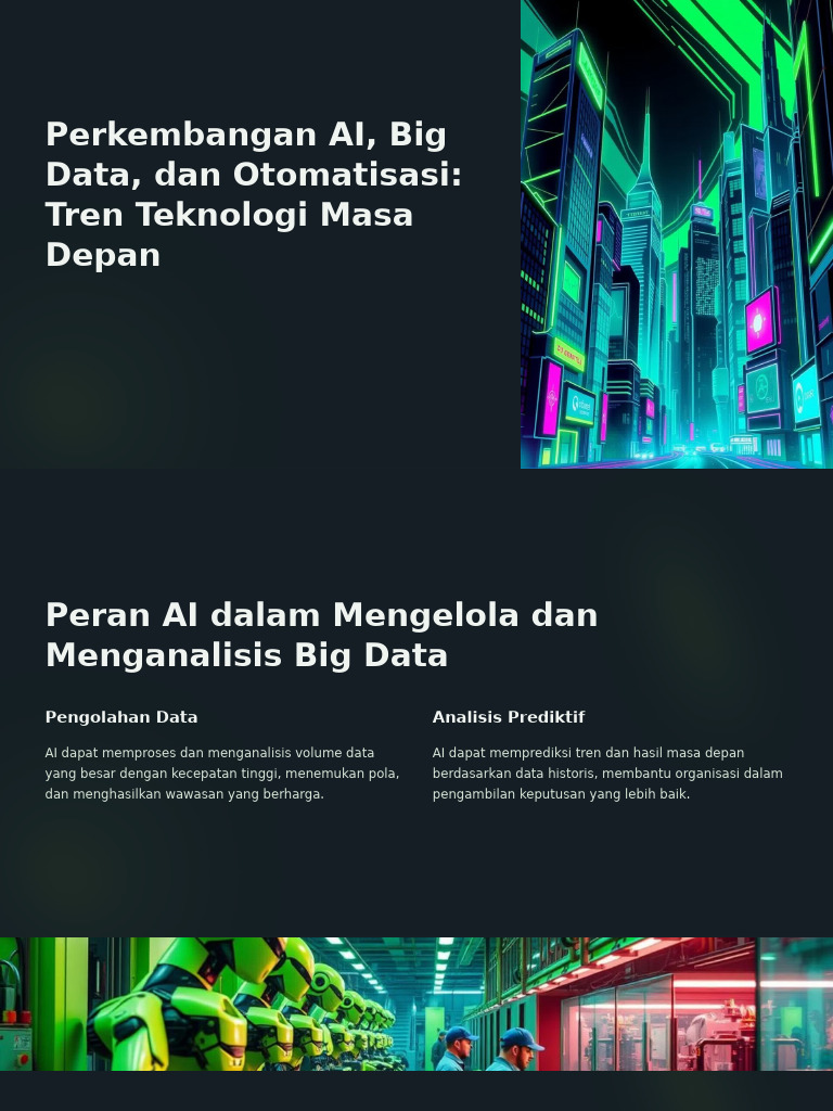 Tren AI dan Big Data Masa Depan | PDF