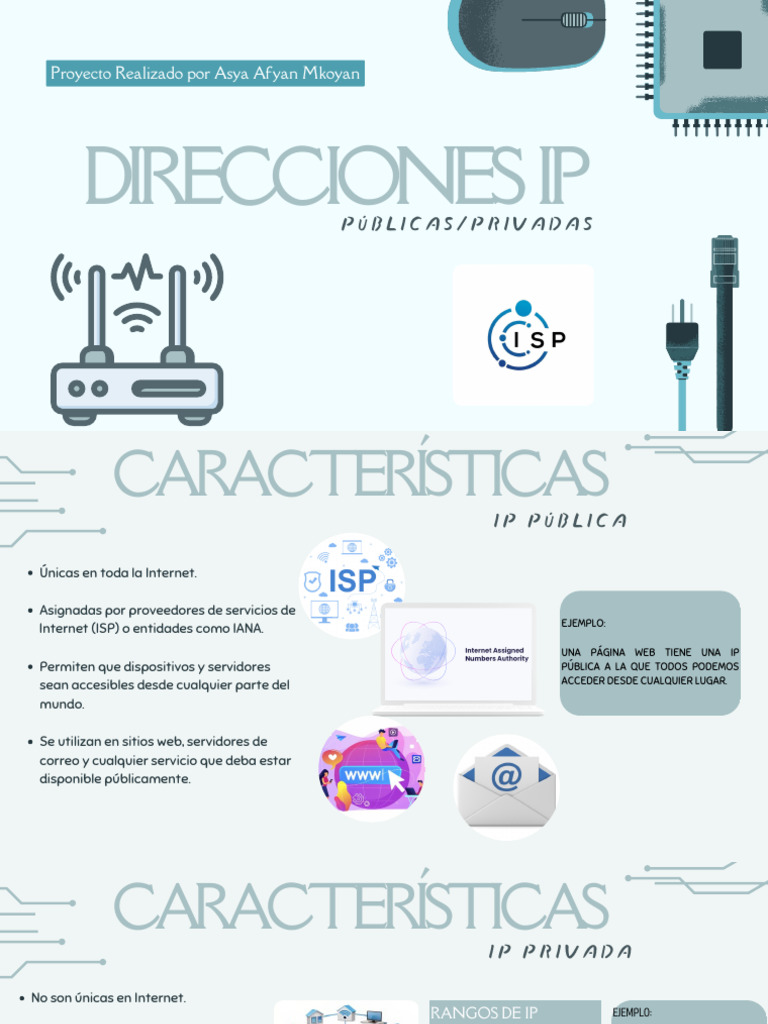 Diferencias entre IP Públicas y Privadas | PDF | Dirección IP | Internet