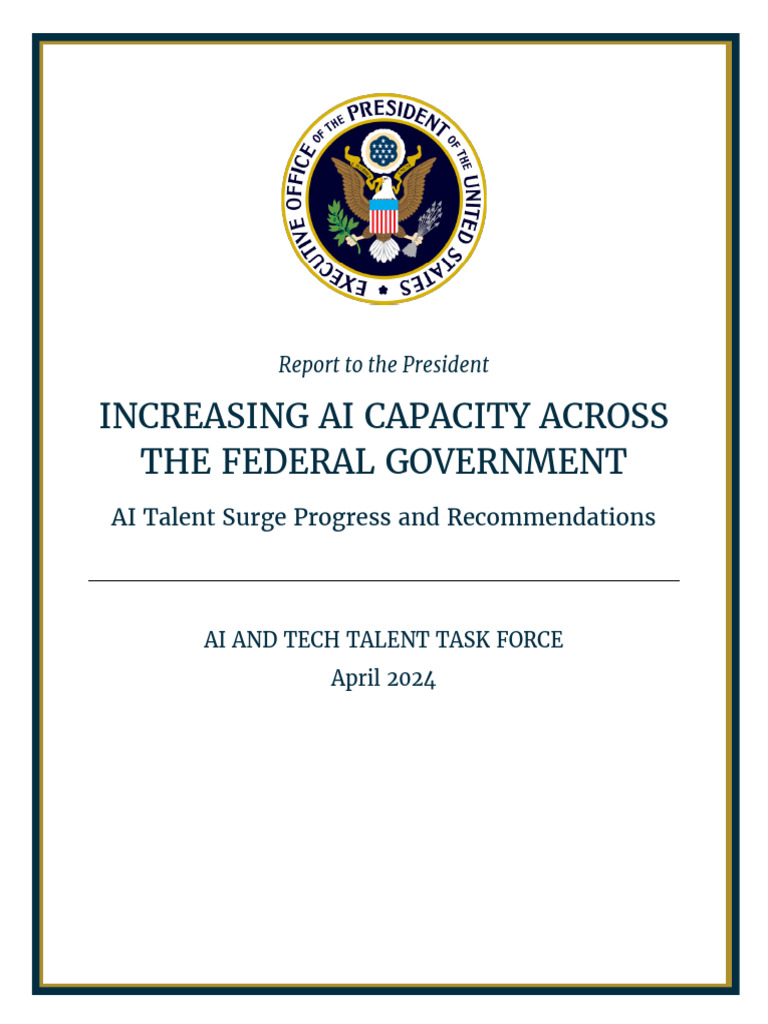 AI Talent Surge Progress Report | PDF | Artificial Intelligence ...