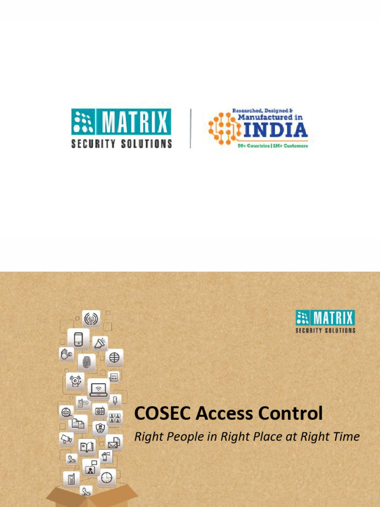 Matrix COSEC ACM V2R2 Presentation | PDF | Access Control | Radio ...