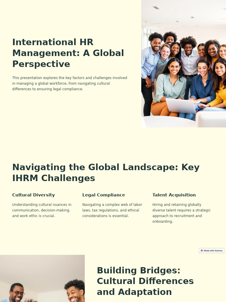 International HR Management A Global Perspective | PDF | Employment ...