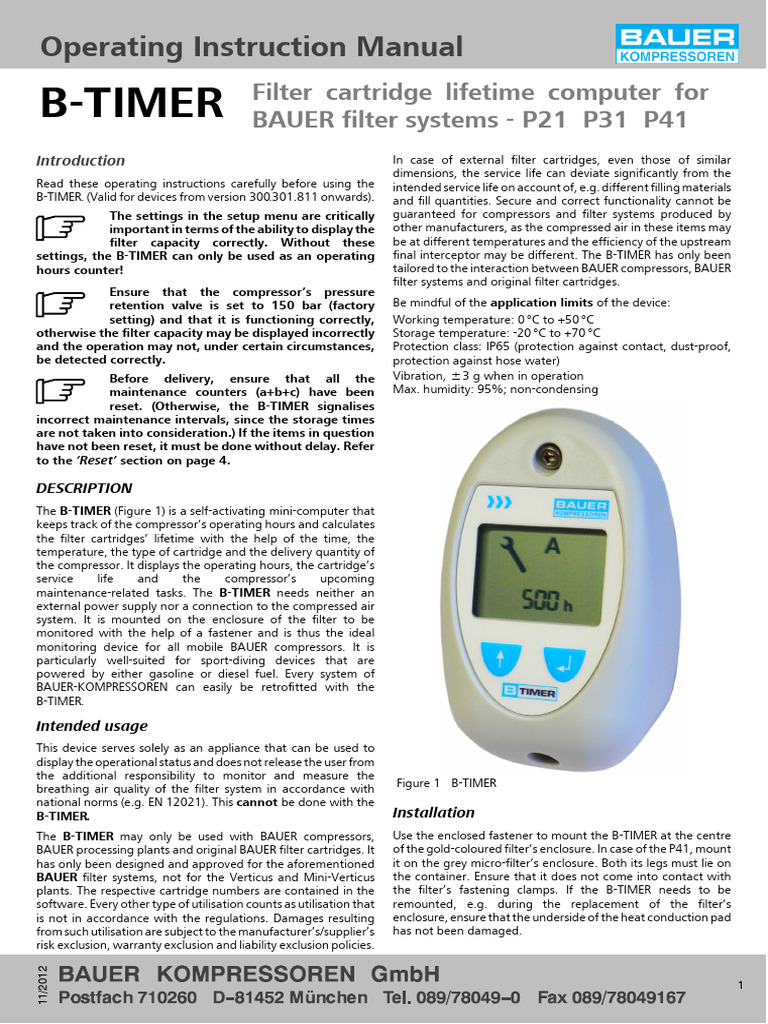 B-Timer Bauer N27286 - AIR Kompressor