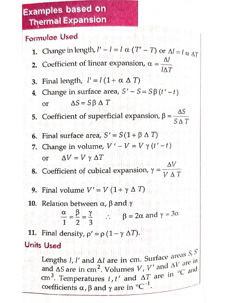 Numericals (Thermal Properties of Matter) | PDF