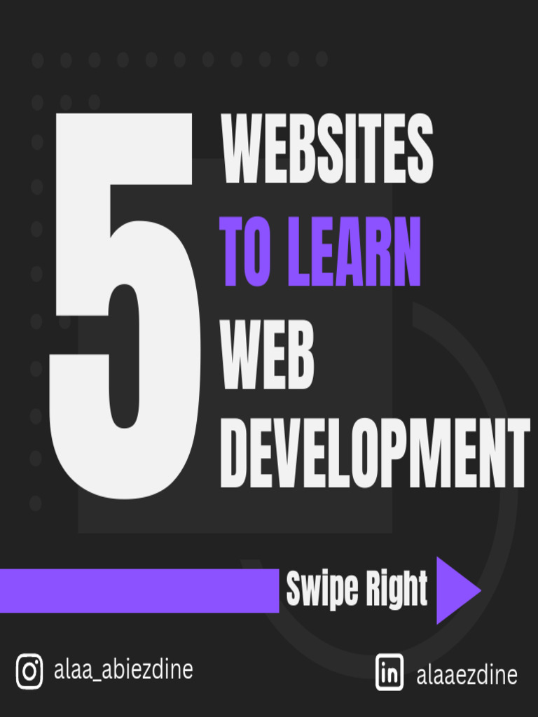 5 Websites To Learn Web Development | PDF