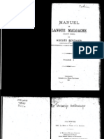 Berthier, Hugues. 1922. Manuel de langue Malgache (dialecte Merina). Tome I.