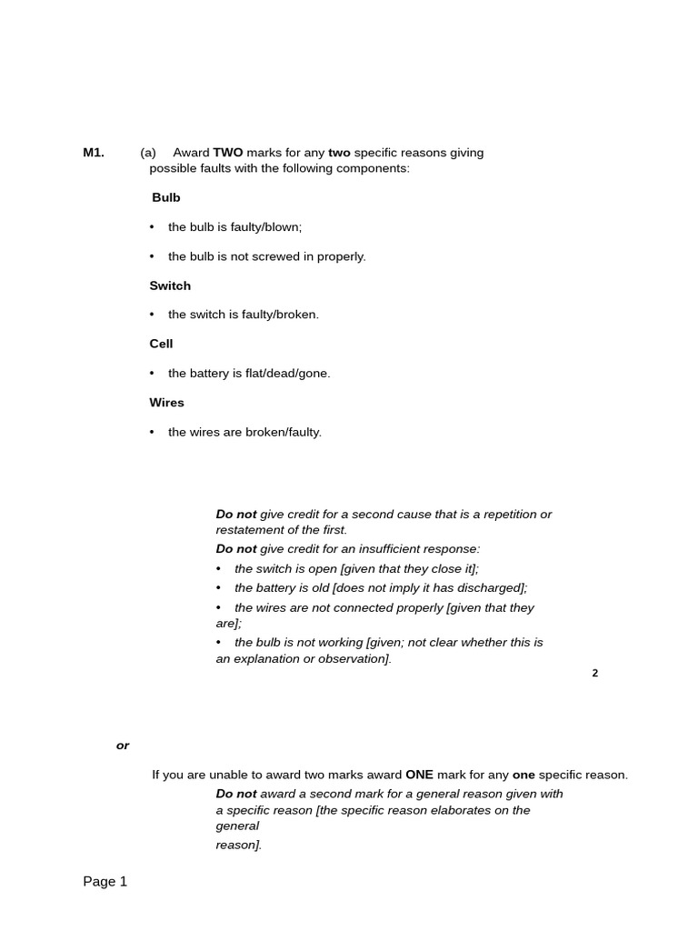 Electricity - Level 5 - Answers and Notes | PDF | Series And Parallel ...